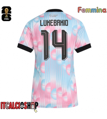 Belgio Dodi Lukebakio #14 Seconda Maglia Femmina Mondiali 2026 Manica Corta